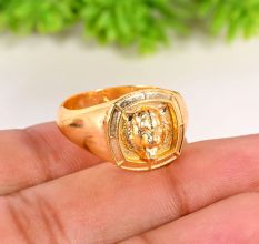Brass Tiger Designer Ring for Men with 22k Gold Plating Gift for Him